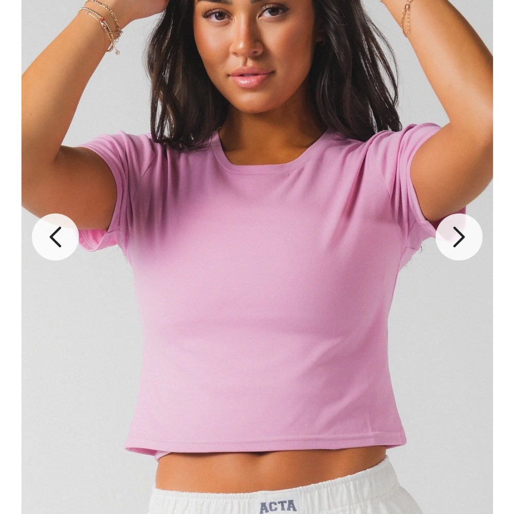 ACTA – Limited Garden Party Mauve Baby Tee